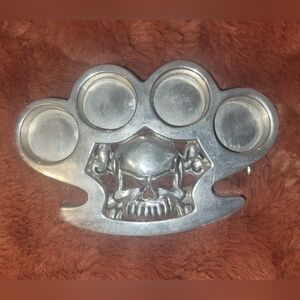 Rock Rebel Skukl Head Belt Buckle